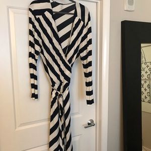 Old Navy Striped Wrap Dress